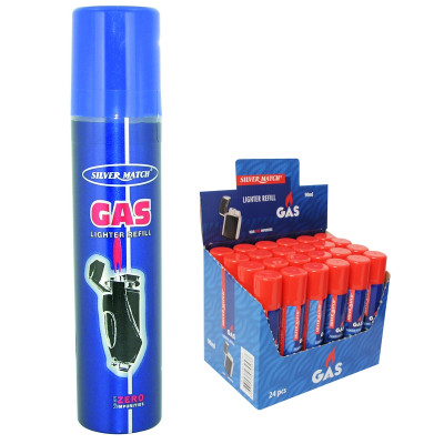 SILVER MATCH GAS BUTANO 90ML CONF DA 24